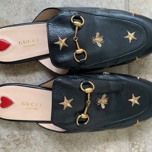 COPY - Gucci Princetown mules - bees and stars, size 41/10.5